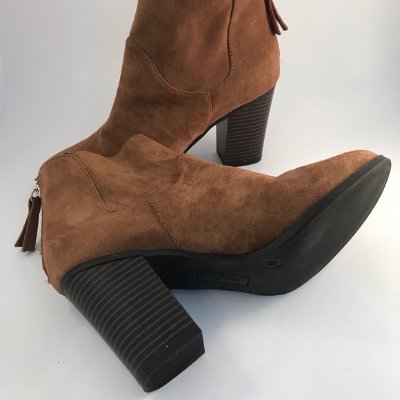 Brown Suede Booties by Brash - Picture 4 of 5